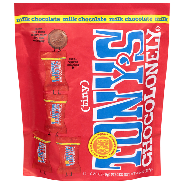 Tony's Chocolonely Tiny Milk Chocolate - 14 ct