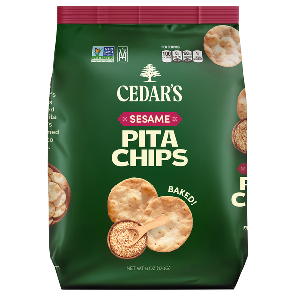 Cedar's Pita Chips Sesame