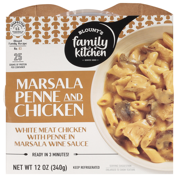 Save on Blount's Family Kitchen Chicken with Noodles in Marsala Wine