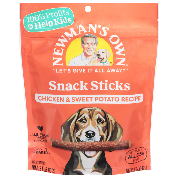 Newman's Own Chicken & Sweet Potato Recipe Snack Stick Dog Treats