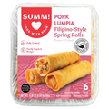 SUMM! Fully Cooked Pork Lumpia Filipino-Style Spring Rolls - 6 ct