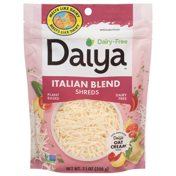 Daiya Dairy Free Plant-Based Vegan Shredded Italian Blend