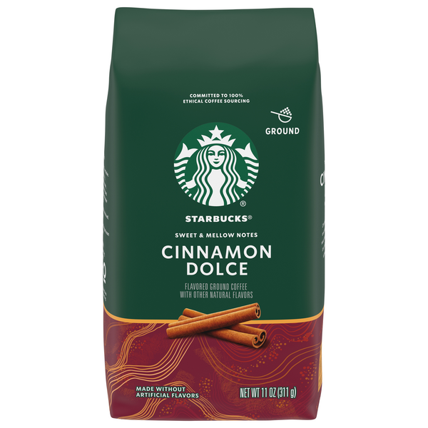 Starbucks Cinnamon Dolce Flavored Light Roast Ground Coffee