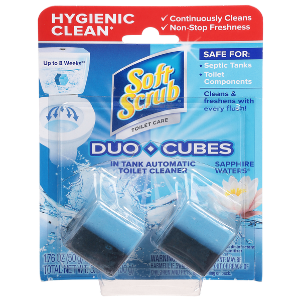 Soft Scrub Duo-Cubes Sapphire Waters In-Tank Toilet Bowl Cleaner - 2 ct