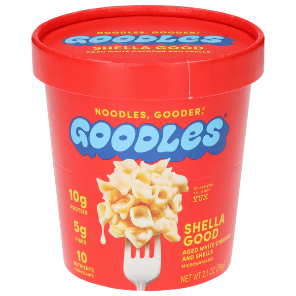 Goodles Shella Good Protein Aged White Cheddar & Shells Microwavable Cup