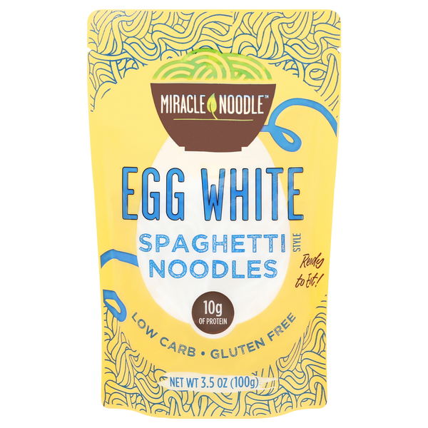Miracle Noodle Gluten Free Egg White Spaghetti Style Noodles