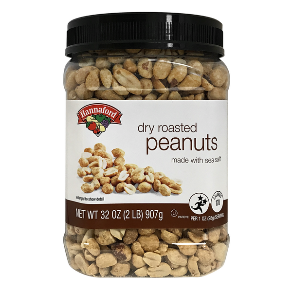 Hannaford Dry Roasted Peanuts with Sea Salt