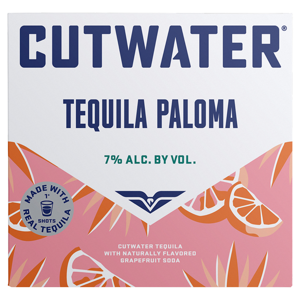Cutwater Spirits Grapefruit Tequila Paloma Cocktail - 4 pk