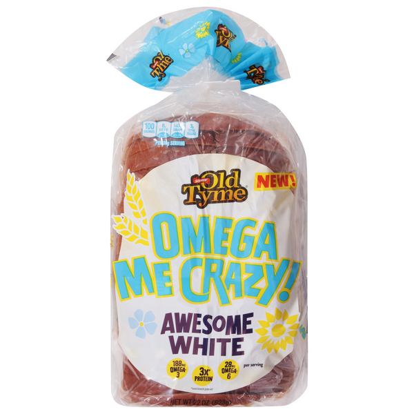 Schmidt Old Tyme Omega Me Crazy Awesome White Bread Sliced