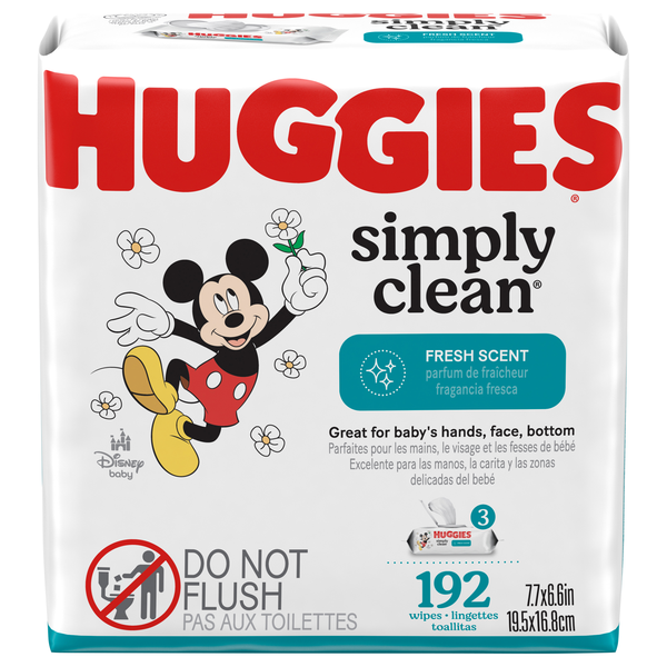 Huggies Simply Clean Fresh Scent Baby Wipes - 3 pk