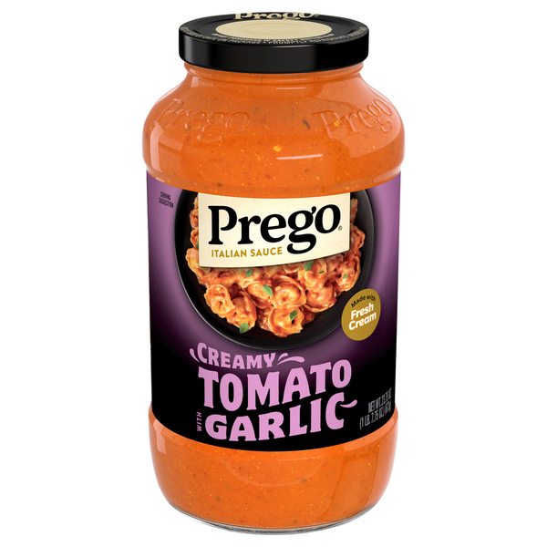 Prego Creamy Tomato Garlic Pasta Sauce