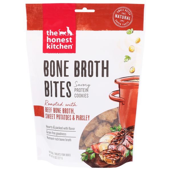 Save on The Honest Kitchen Bone Broth Bites Dog Treats Beef Bone Broth