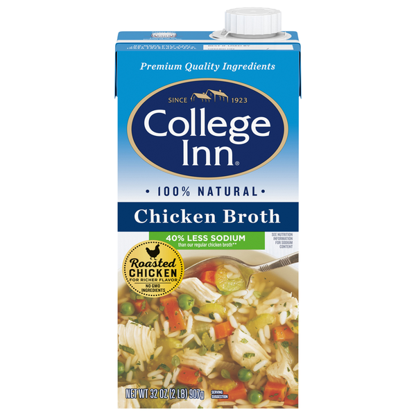 College Inn 100% Natural Gluten Free Less Sodium Chicken Broth