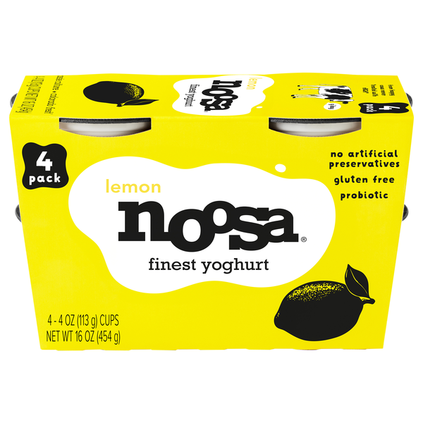 Noosa Lemon Yoghurt Cup - 4 ct