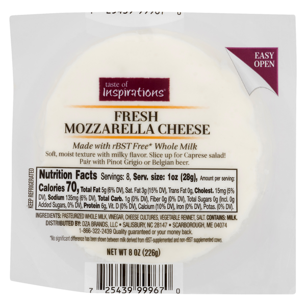 Taste of Inspirations Fresh Mozzarella Cheese Ball