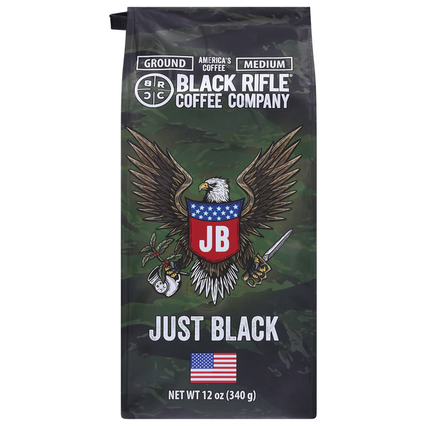 Black Rifle Just Black Medium Roast Ground Coffee