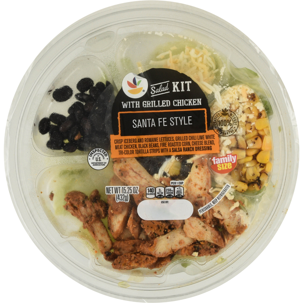 Giant Santa Fe Style Salad Bowl with Grilled Chicken