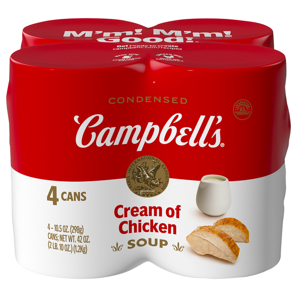 Campbell's Condensed Cream of Chicken Soup - 4 ct