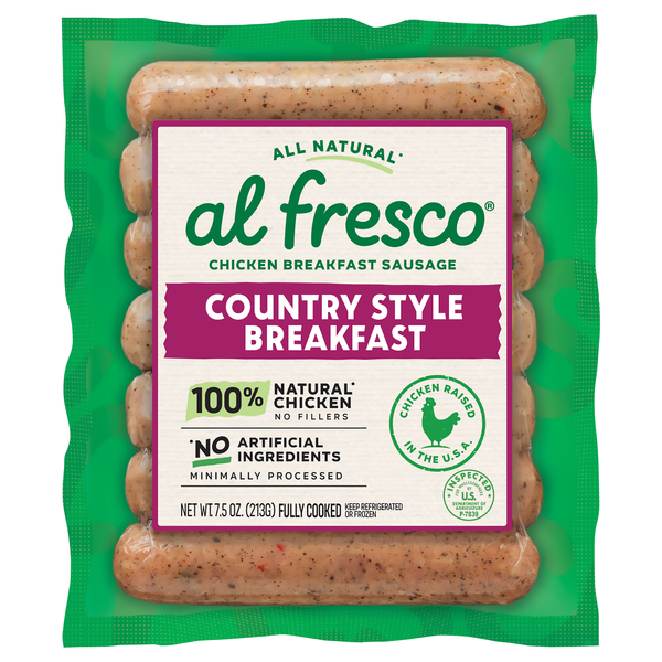 Al Fresco Natural Country Chicken Breakfast Sausage Links - 7 ct