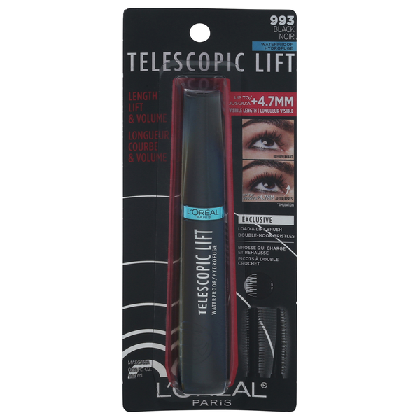 L'Oreal Telescopic Lift Waterproof Mascara Black 993