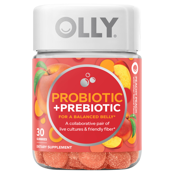 OLLY Probiotic + Prebiotic Peachy Peach Gummies