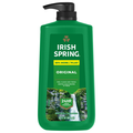 Irish Spring Men Original Clean Moisturizing Face & Body Wash Pump