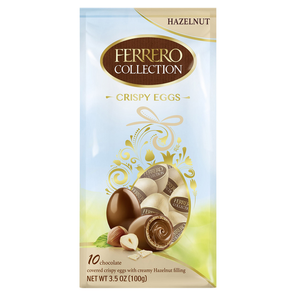 Ferrero Hazelnut Chocolate Crispy Eggs Easter Candy - 10 ct