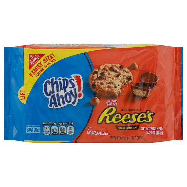 Save on Nabisco Chips Ahoy! Chocolate Chip Cookies Reese's Family Size
