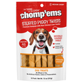 Chomp'ems Stuffed Piggy Twists Porkhide Dog Treats - 12 ct