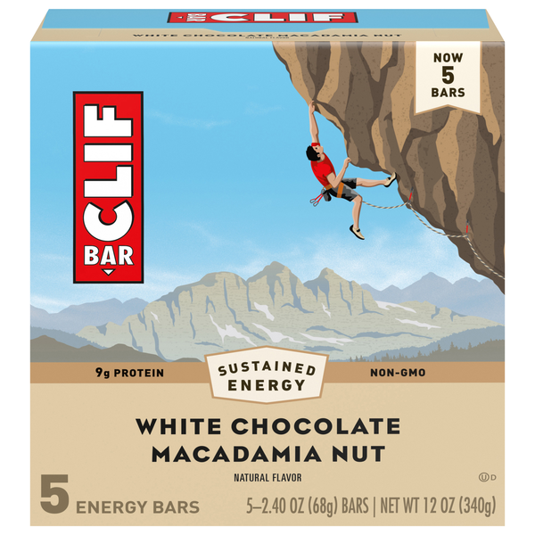 Save on CLIF White Chocolate Macadamia Nut Energy Bar 5 ct Order