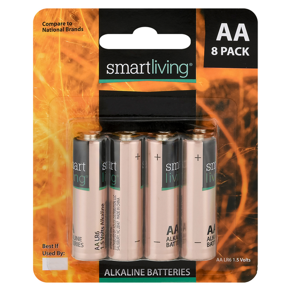 Smart Living Alkaline Batteries Size AA