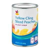 Our Brand Sliced Yellow Cling Peaches in Light Syrup
