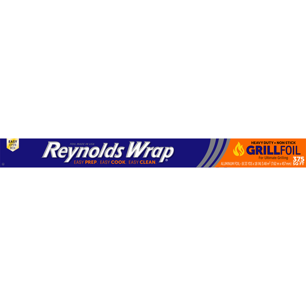 Reynolds Wrap Heavy Duty Non-Stick Grill Aluminum Foil 18 Inch Wide