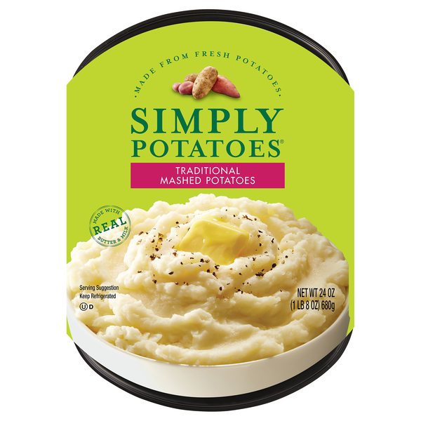 Simply Potatoes Traditional Mashed Potatoes Refrigerated