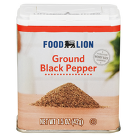 Food Lion Ground Black Pepper