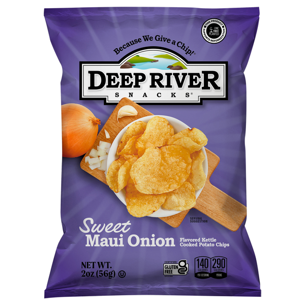 Deep River Snacks Sweet Maui Onion Kettle Cooked Potato Chips