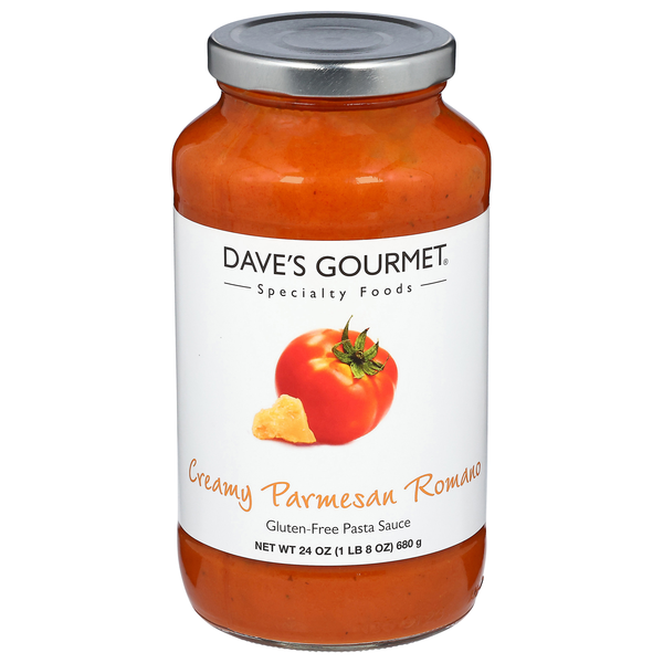 Dave's Gourmet Gluten Free Creamy Parmesan Romano Pasta Sauce