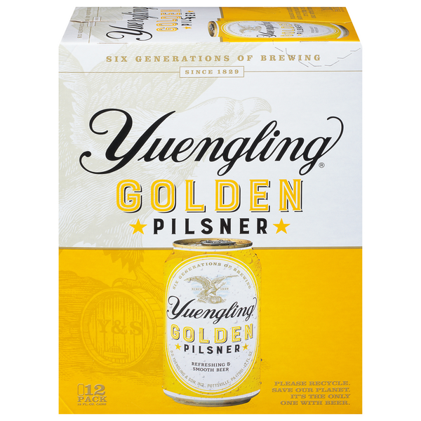 Save on Yuengling Golden Pilsner Beer 12 pk Order Online Delivery GIANT