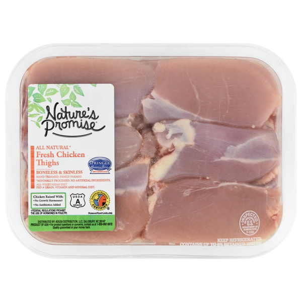 Nature's Promise All Natural Chicken Thighs Fresh