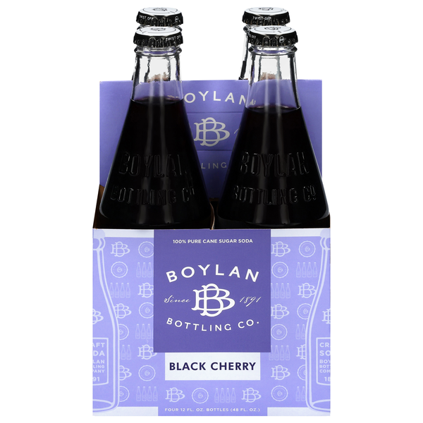 Boylan Black Cherry Soda - 4 pk