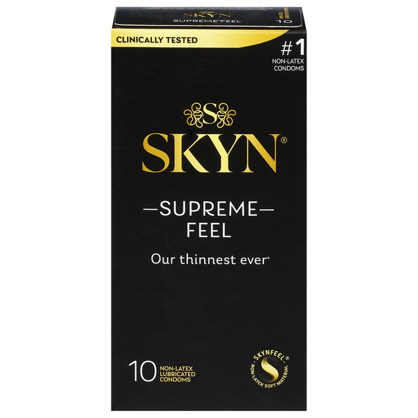 Skyn Supreme Feel Non-Latex Lubricated Condoms