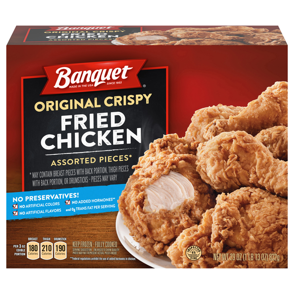 Banquet Original Crispy Fried Chicken Frozen