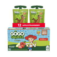 GoGo squeeZ Apple Strawberry Applesauce Pouches - 12 ct