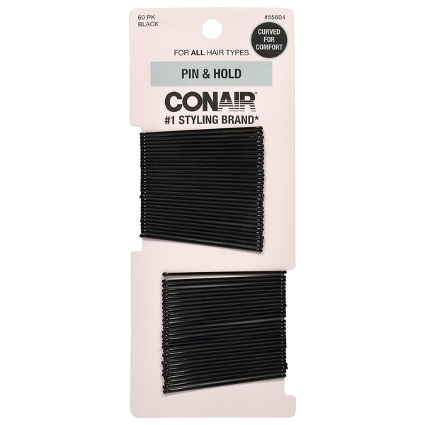 Conair Pin & Hold Hair Pens Black
