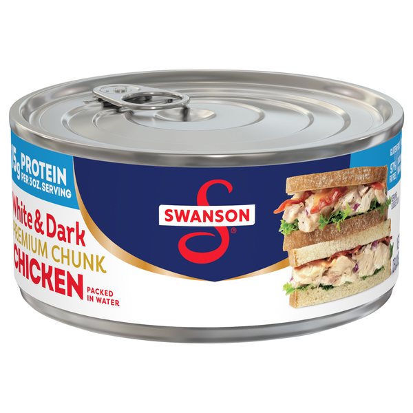 Swanson Premium White & Dark Chunk Chicken Breast in Water