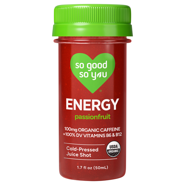 So Good So You Organic Energy Passionfruit Juice Shot
