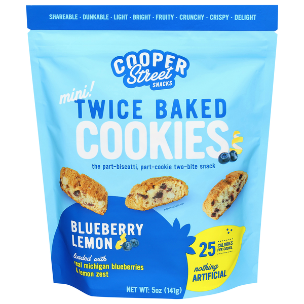 Cooper Street Twice Baked Cookies Lemon Blueberry