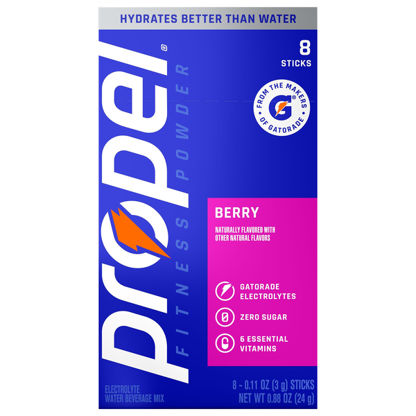 Propel Zero Sugar Berry Electrolyte Water Beverage Mix - 8 ct