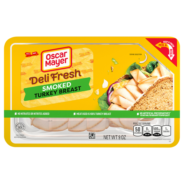 Oscar Mayer Deli Fresh Smoked Turkey Breast Sliced