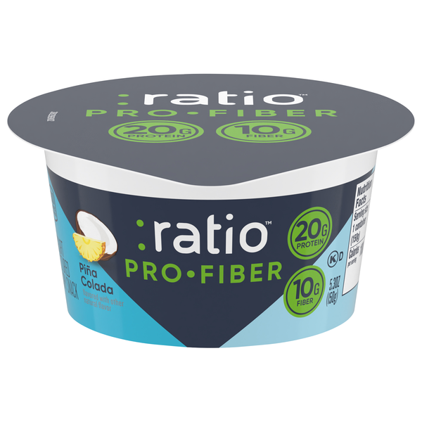 ratio PRO FIBER 20g Protein Pina Colada Dairy Snack Cup